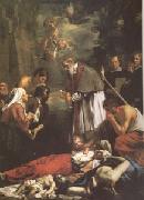 OOST, Jacob van, the Younger St Macaire of Ghent Tending the Plague-Stricken (mk05) oil on canvas
